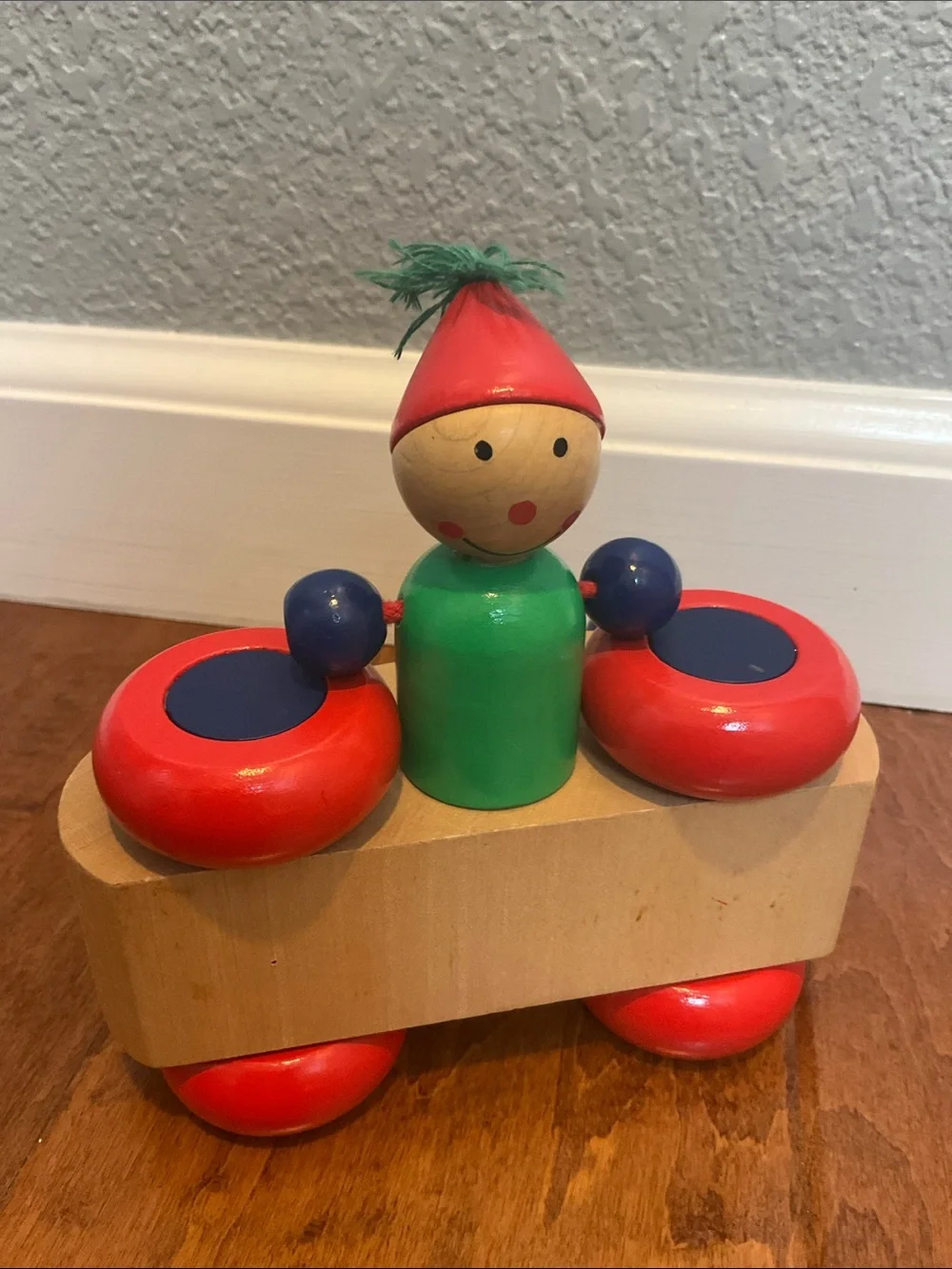 Wooden Pull-Along Car Toy